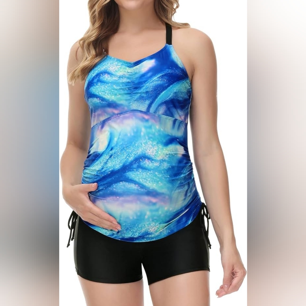 Maternity Tankini Swim Suit Size XL
